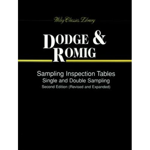 Sampling Inspection Tables Single And Double ...