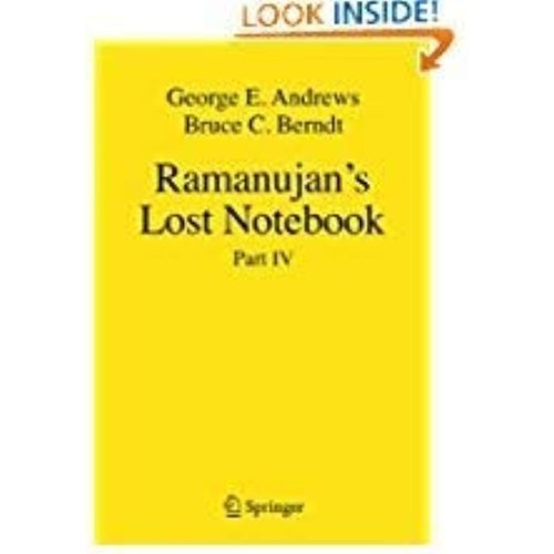 Ramanujans Lost Notebook Part 4 (Pb 2018) 