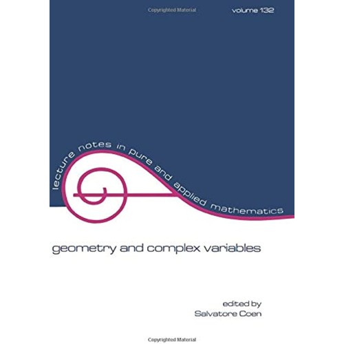 Geometry And Complex  Variables ,Vol-132 