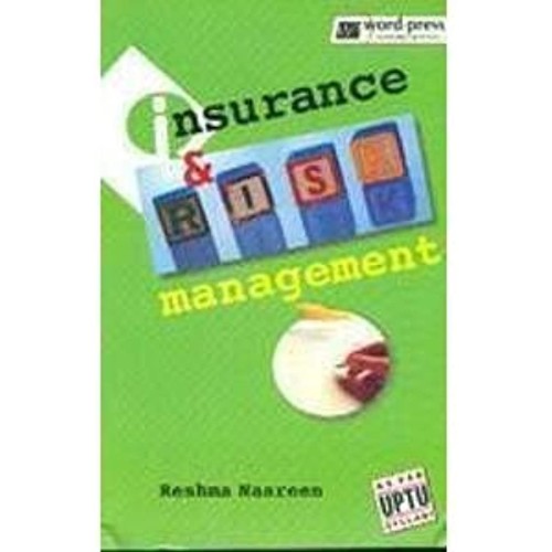 Insurance And Risk Management (Pb 2009)