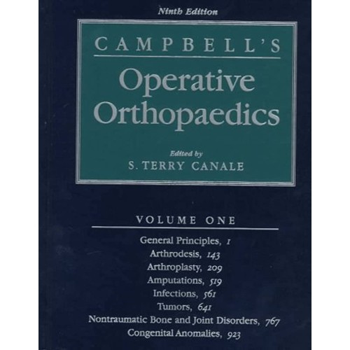 Campbell'S Operative Orthopaedics 9Ed 4 Vol ....