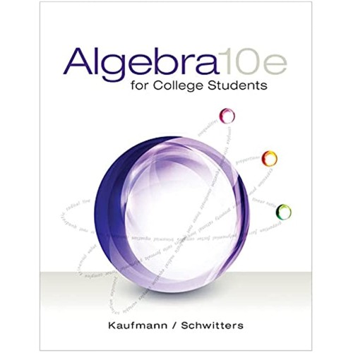 Algebra For College Students 10Ed (Hb 2015)