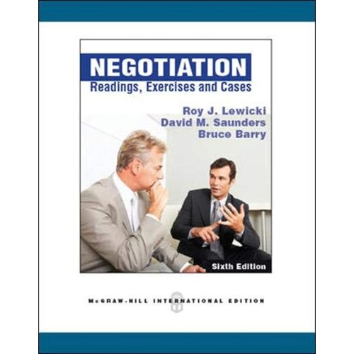 Negotiation Readings Exercises And Cases 6Ed ...