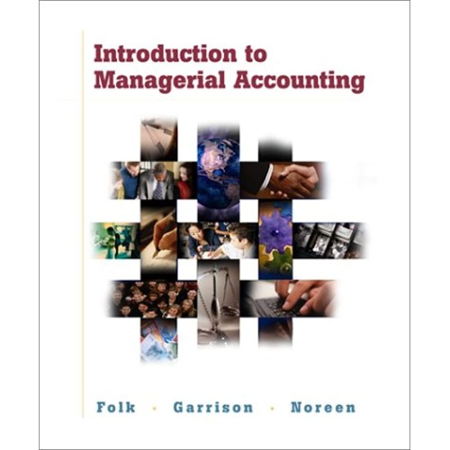 Introduction To Managerial Accounting 