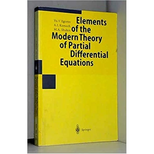 Elements Of The Modern Theory Of Partial Diff...