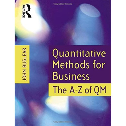 Quantitative Methods For Business The A Z Of ...