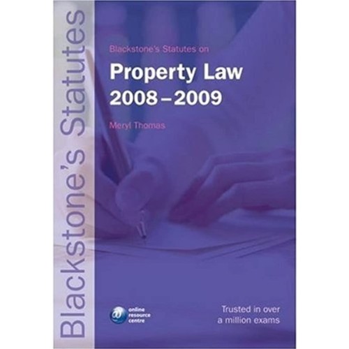 Blackstone'S Statutes On Property Law 2008-20...