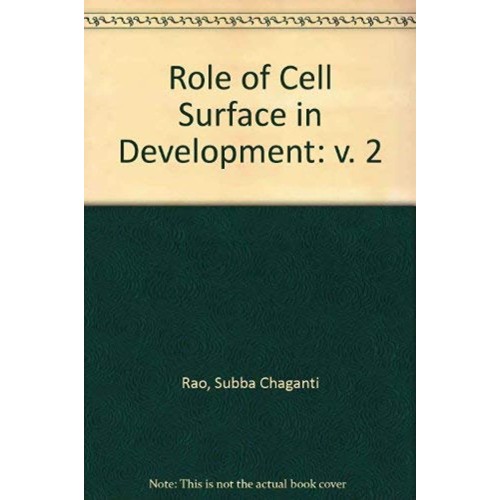 Crc Role Of Cell Surface In Development, Vol....