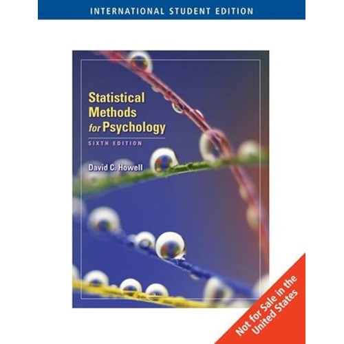 Ise-Statistical Methods For Psychology, 6/E 