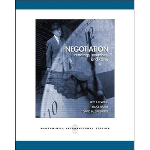 Negotiation : Readings, Exercise And Cas 5Ed ...