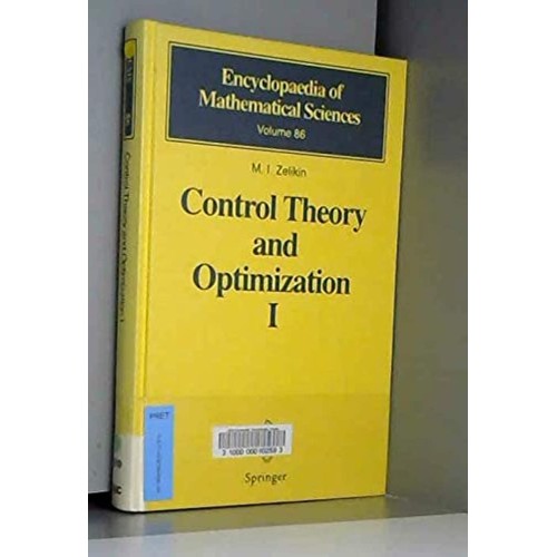 Control Theory And Optimization-- I ,Vol  - 8...