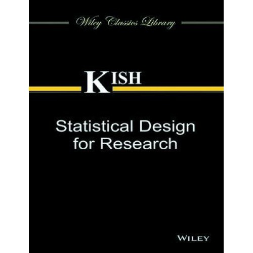 Statistical Design For Research (Pb 2014) 