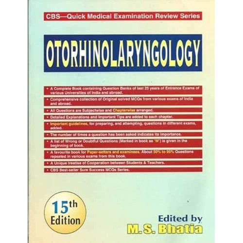 Otorhinolaryngology Cbs Quick Medical Examina...