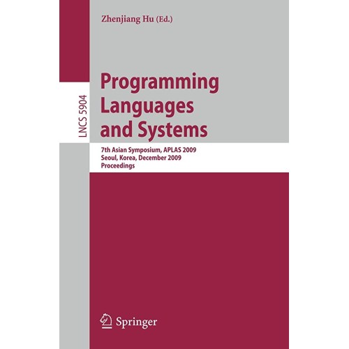 Programming Languages And Systems (Pb 2009)