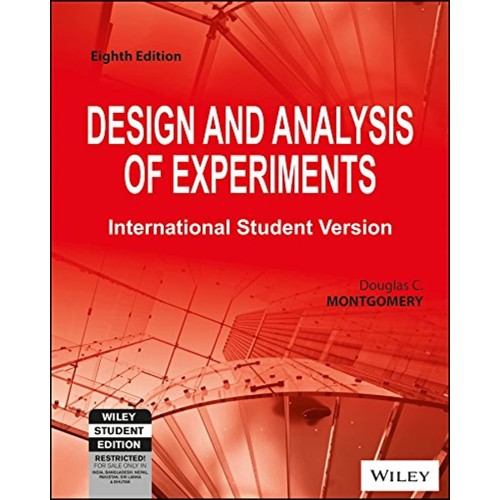 Design And Analysis Of Experiments 8Ed (Isv) ...