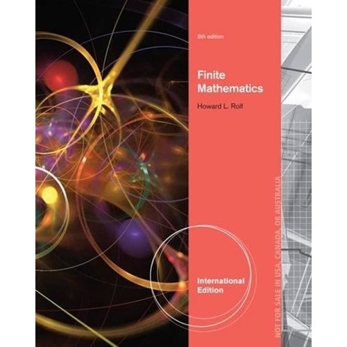 Finite Mathematics 8Ed (Ie) (Pb 2014)