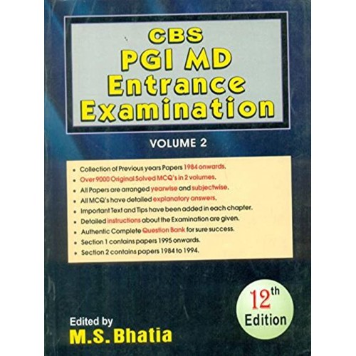 Cbs Pgi Md Entrance Examination, 12 E,  Vol.2...