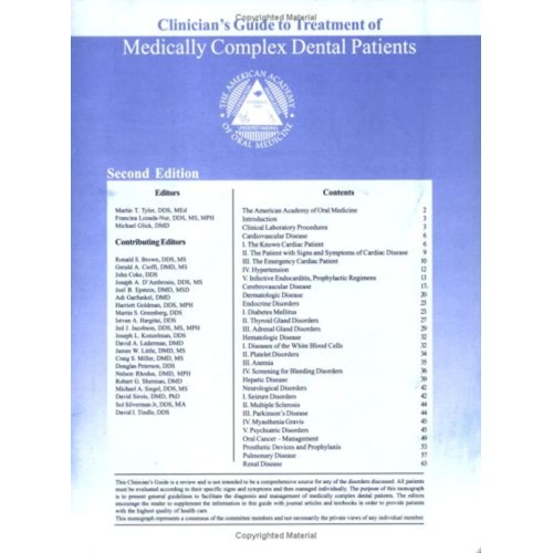 Medically Complex Dental Patients 2/E 