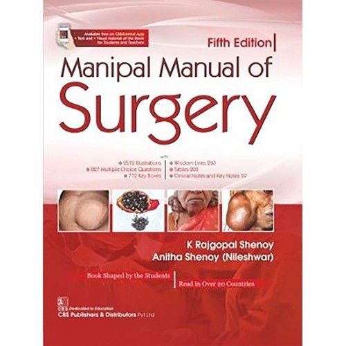 Manipal Manual Of Surgery 5Ed (Pb 2020) 