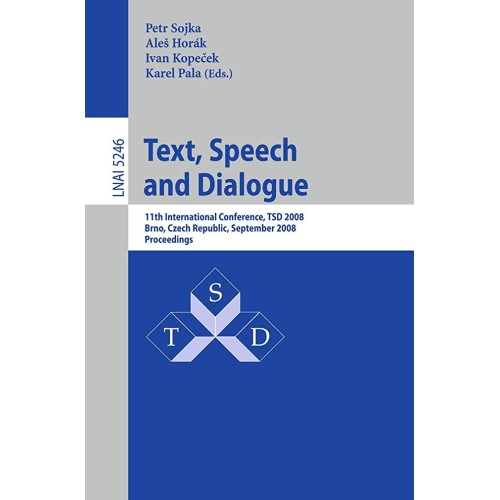 Text Speech And Dialogue (Pb 2008)