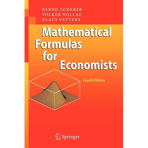 Mathematical Formulas For Economists 4Ed (Pb ...