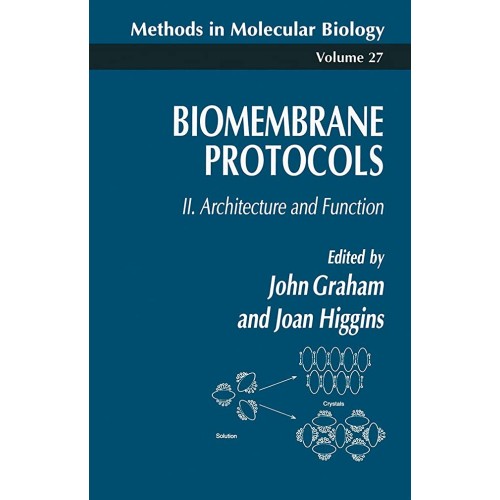 Biomembrane Protocols Ii. Architecture & Func...