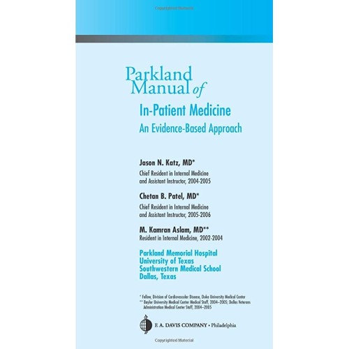 Parkland Manual Of In Patient Medicine An Evi...