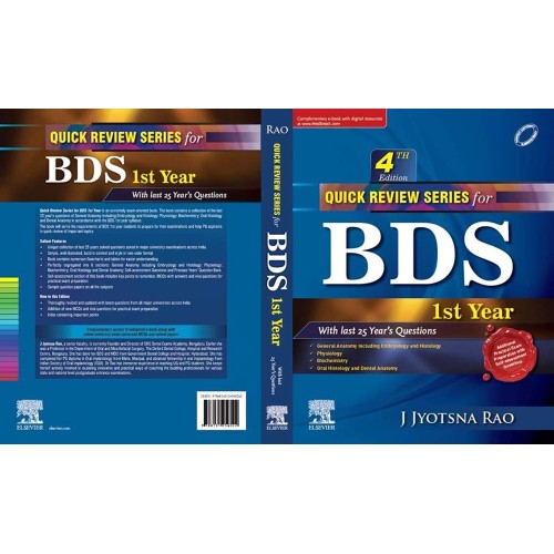 Quick Review Series For Bds 1St Year 4Ed (Pb ...