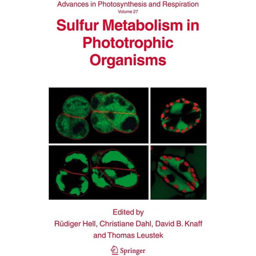 Sulfur Metabolism In Phototrophic Organisms 