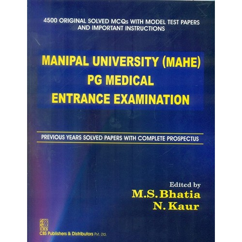 Manipal University (Mahe) Pg Medical Entrance...