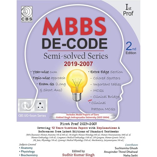 Mbbs De Code Semi Solved Series 2019-2007 1St...