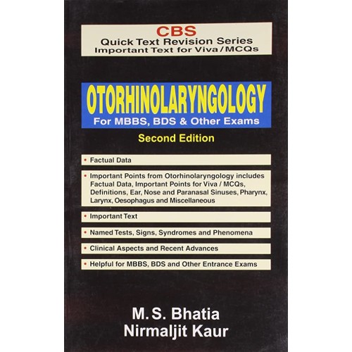 Otorhinolaryngology For Mbbs, Bds & Other Exa...