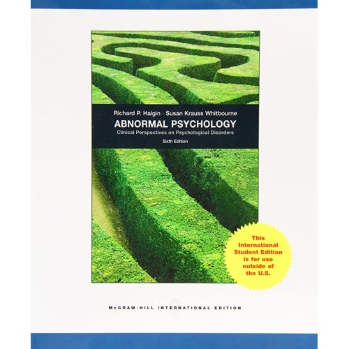 Abnormal Psychology 6Ed (Ie) (Pb 2009) 