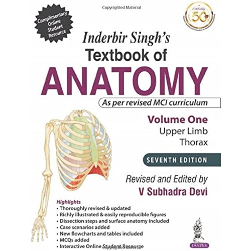 INDERBIR SINGH’S TEXTBOOK OF ANATOMY (VOLUME 1: UPPER LIMB AND THORAX)