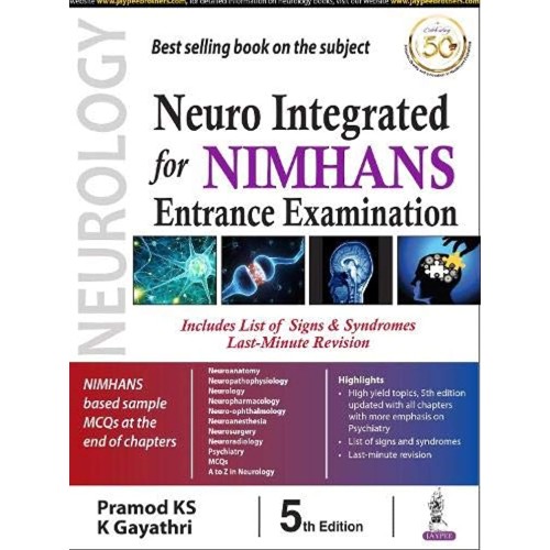 NEURO INTEGRATED FOR NIMHANS ENTRANCE EXAMINATION