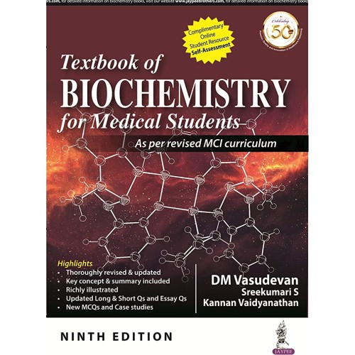 TEXTBOOK OF BIOCHEMISTRY FOR MEDICAL STUDENTS