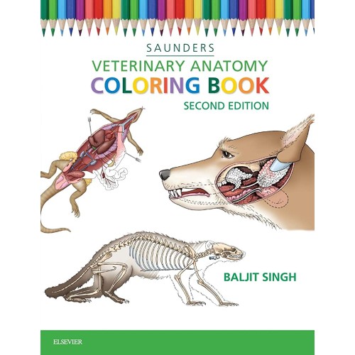 Veterinary Anatomy Coloring Book - 2E