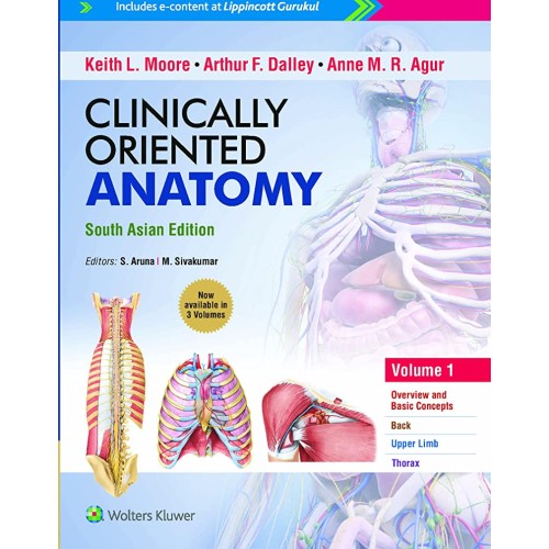 Clinically Oriented Anatomy, SAE (Indian Adaptation) - 3 Vol Set